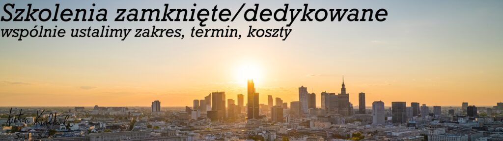 Strona dotycząca możliwości zorganizowania dedykowanych szkoleń lub warsztatów gdzie razem ustalimy zakres, cel, datę i formę szkolenia